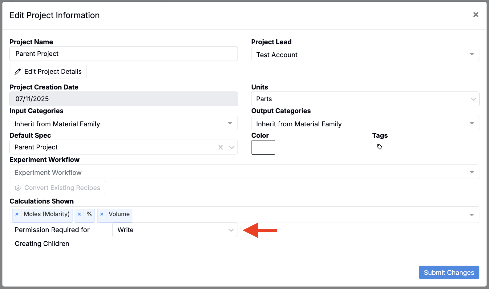 Project Permissions – Uncountable Knowledgebase