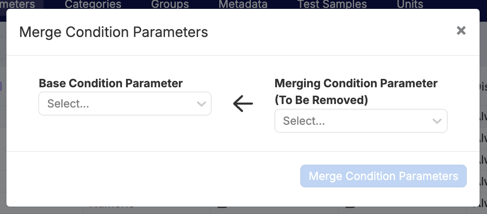 Transforming or Merging Condition Parameters – Uncountable Knowledgebase