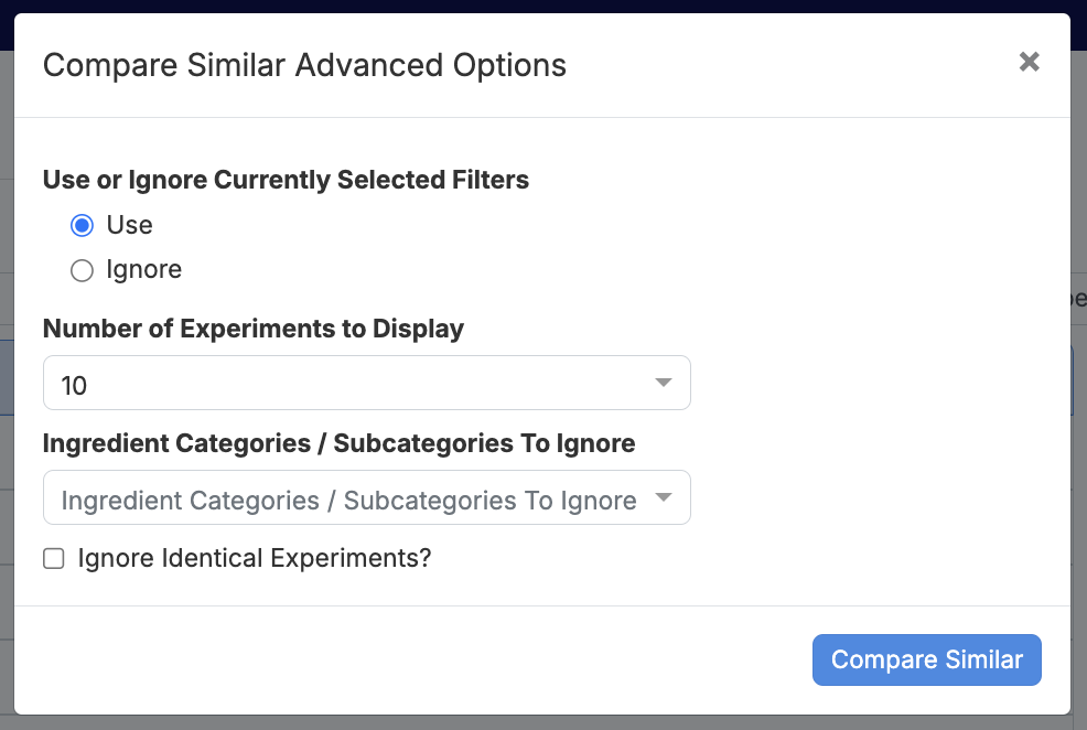 Compare Similar – Uncountable Knowledgebase