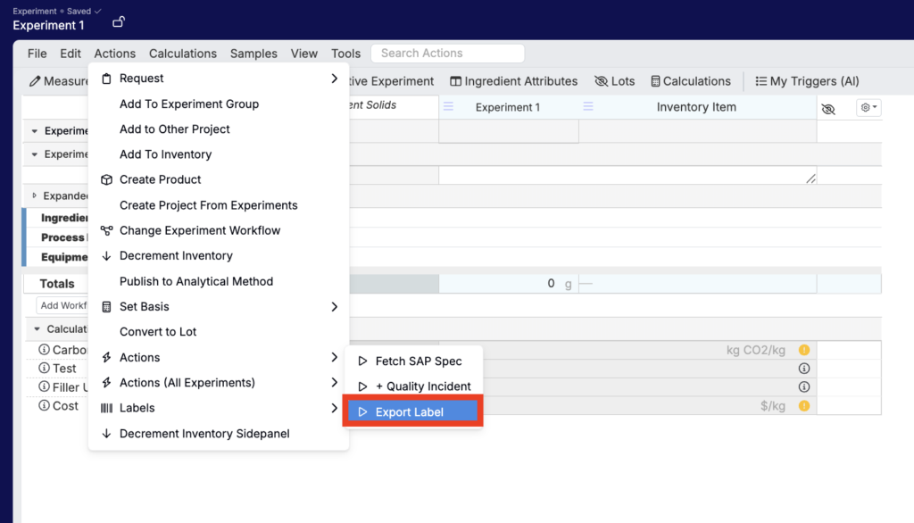 Exporting Labels via Trigger – Uncountable Knowledgebase
