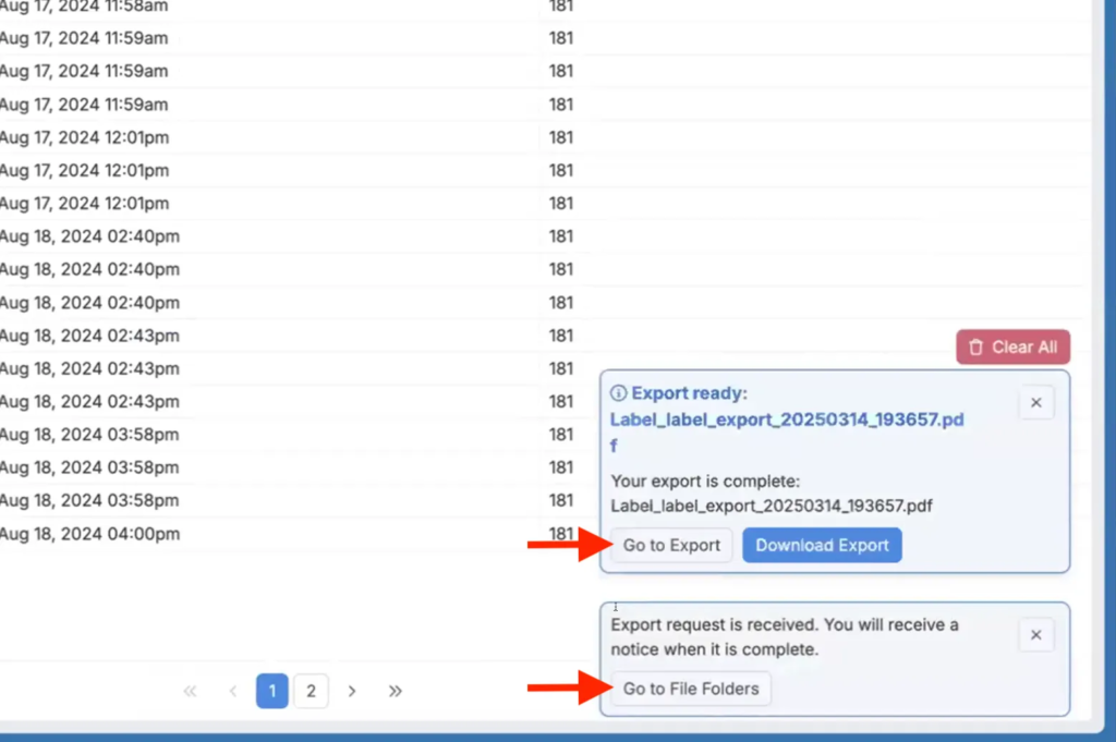 Exporting Labels via Trigger – Uncountable Knowledgebase
