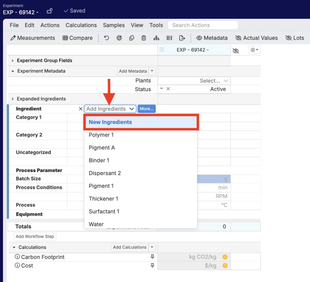 Creating New Ingredients – Uncountable Knowledgebase