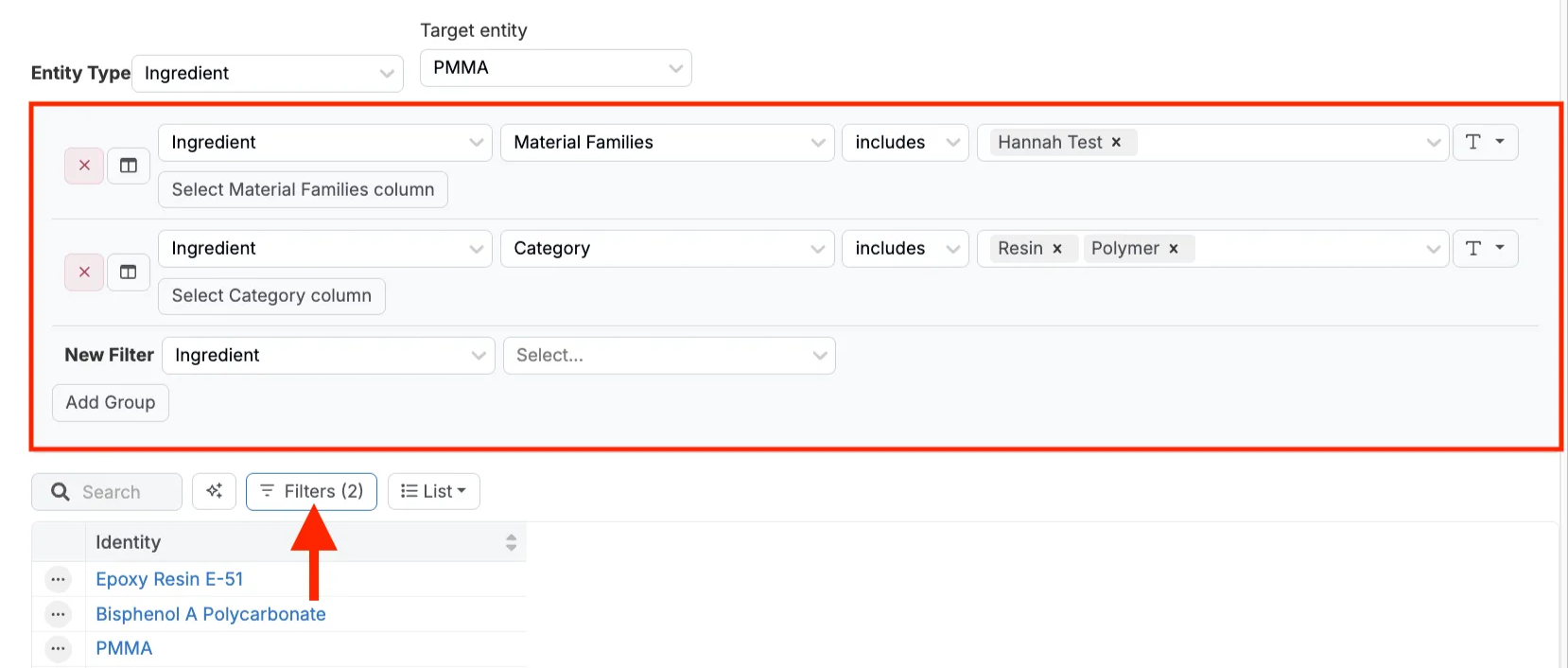 Similar Entity Search for Ingredients – Uncountable Knowledgebase