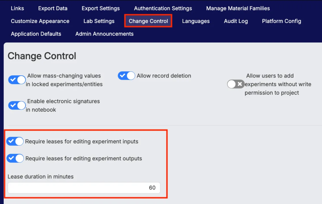 Experiment Leases – Uncountable Knowledgebase