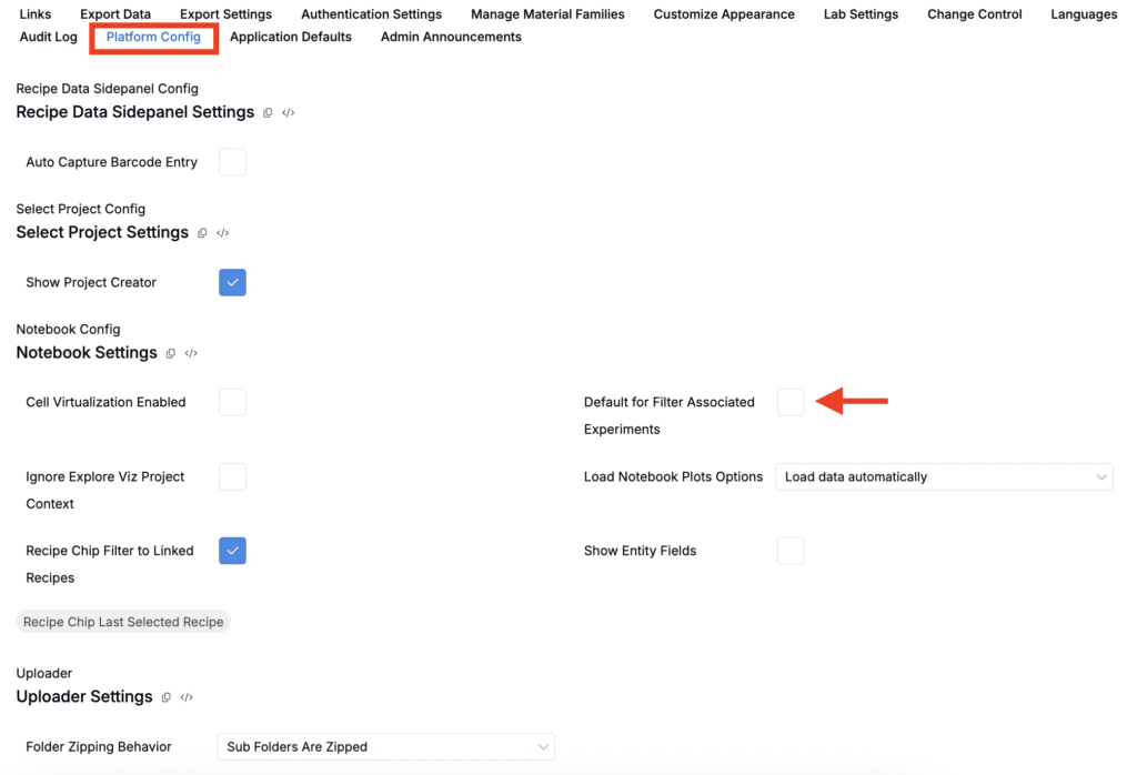 Update to Default Experiments for New Notebooks – Uncountable Knowledgebase