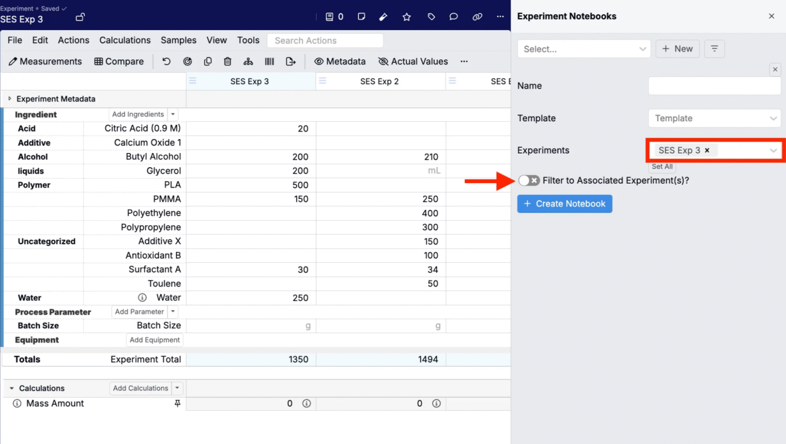 Update to Default Experiments for New Notebooks – Uncountable Knowledgebase