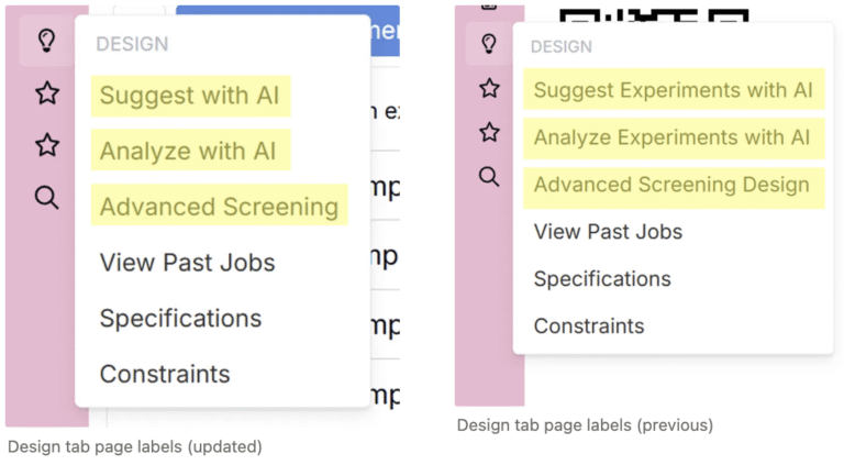 Update to Navigation Bar Labels – Uncountable Knowledgebase