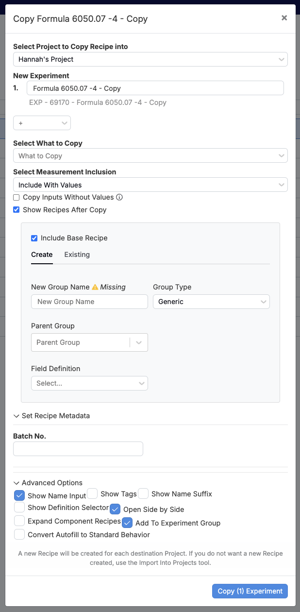 Experiments – Uncountable Knowledgebase