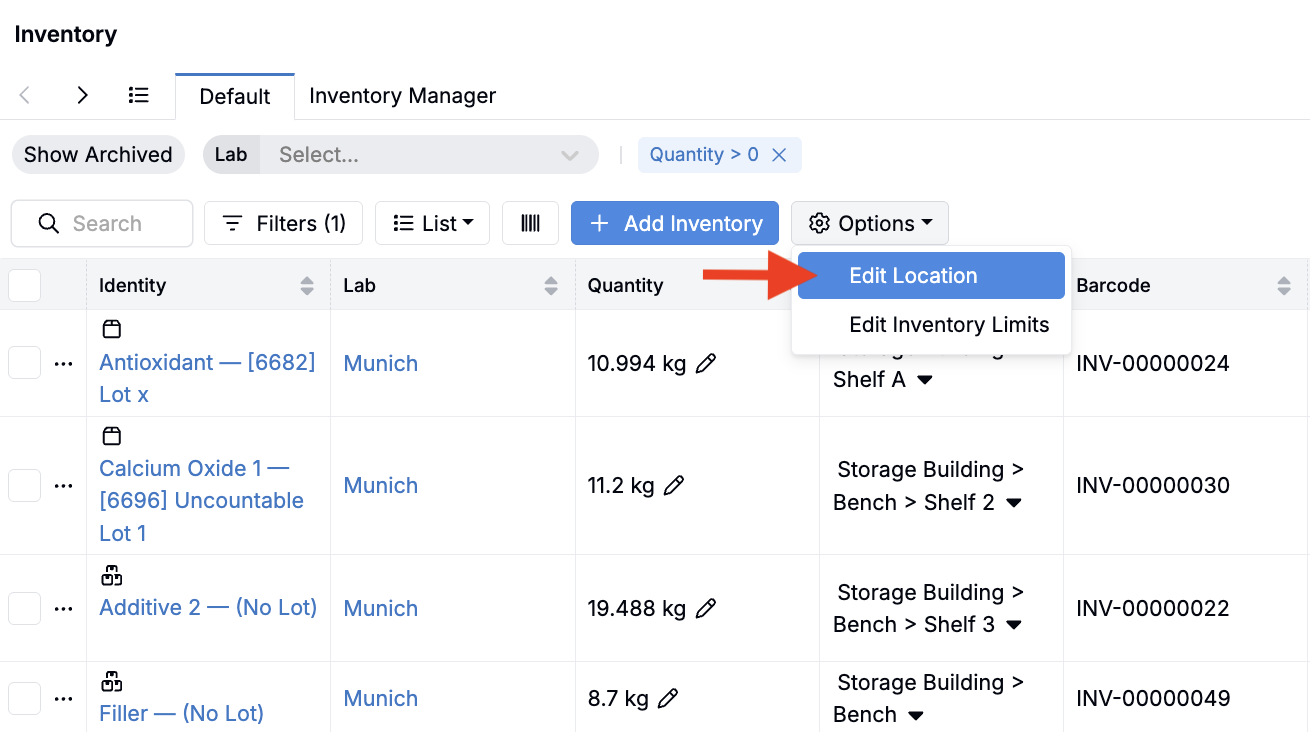 Inventory Locations – Uncountable Knowledgebase